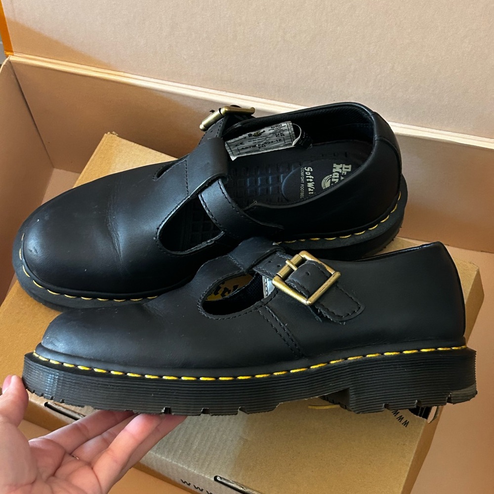 Dr. Martens Black Buckle Shoes